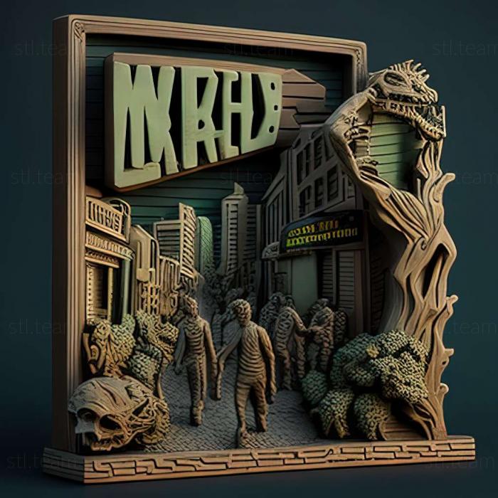 3D модель Гра The Walking Zombie Dead City (STL)